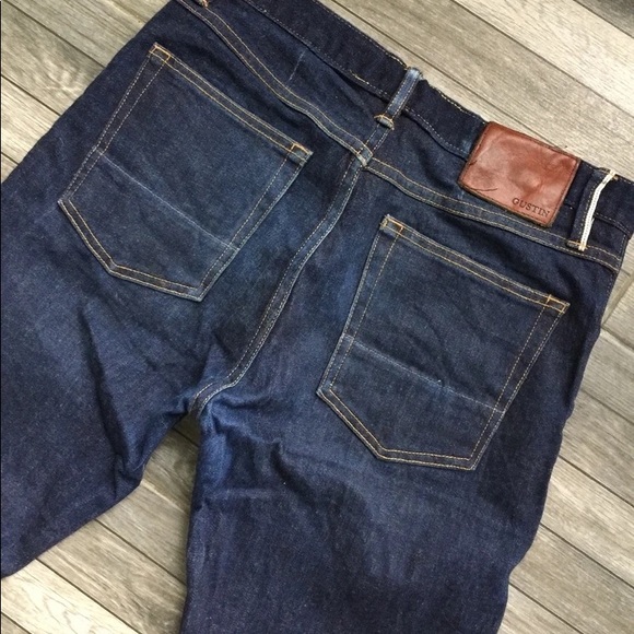 Gustin Raw Denim Selvaged Straight fit Men’s Jeans broken in soft feel! - Picture 4 of 7
